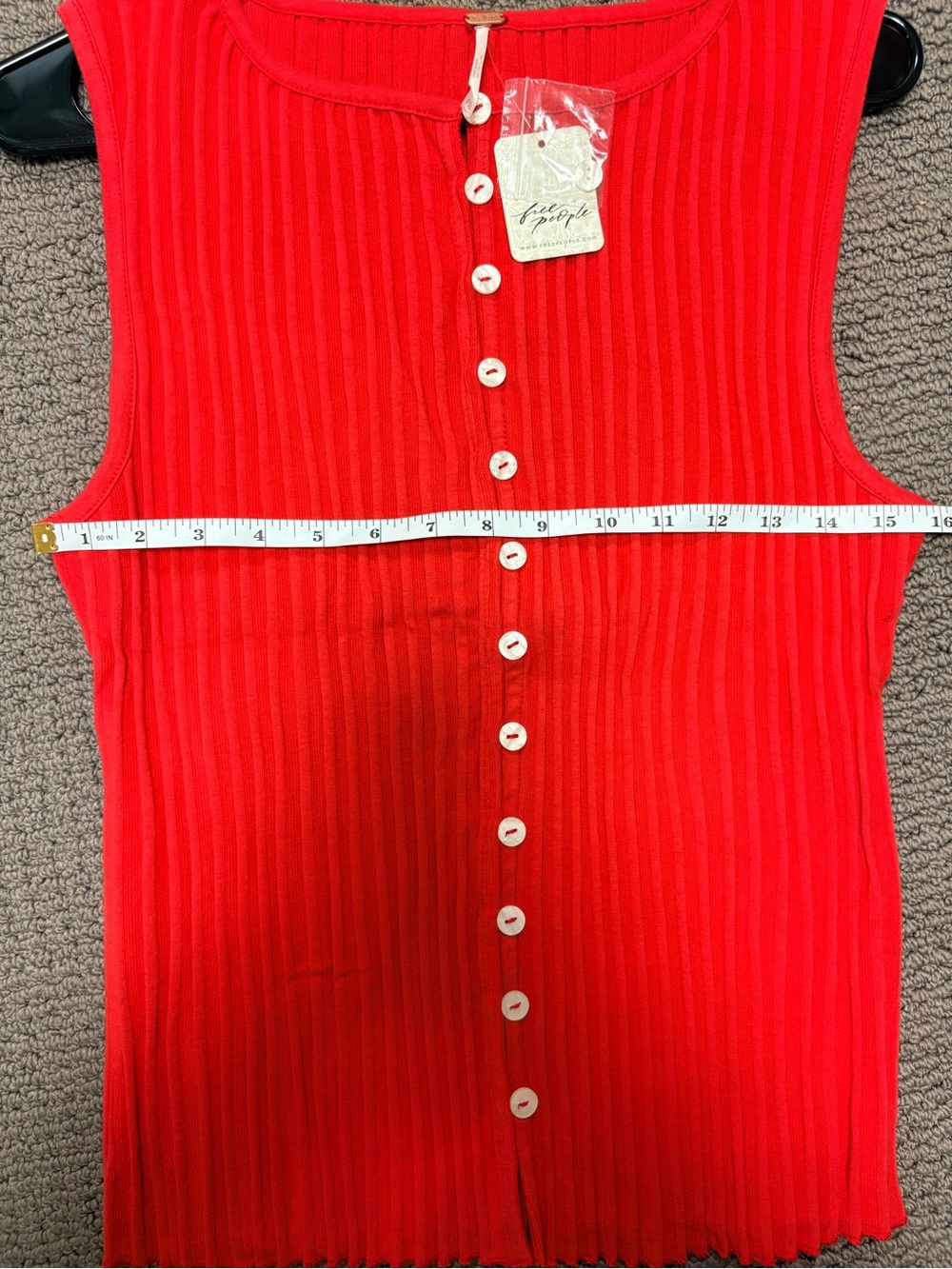 NWT Free People Tilly Ribbed Button Up - Picture 4 of 4